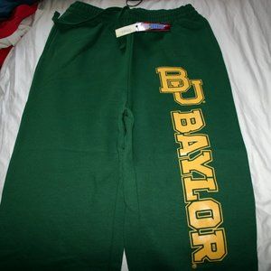Green Sweatpants with Baylor U. running down Left Leg. They are XXL Tags attach